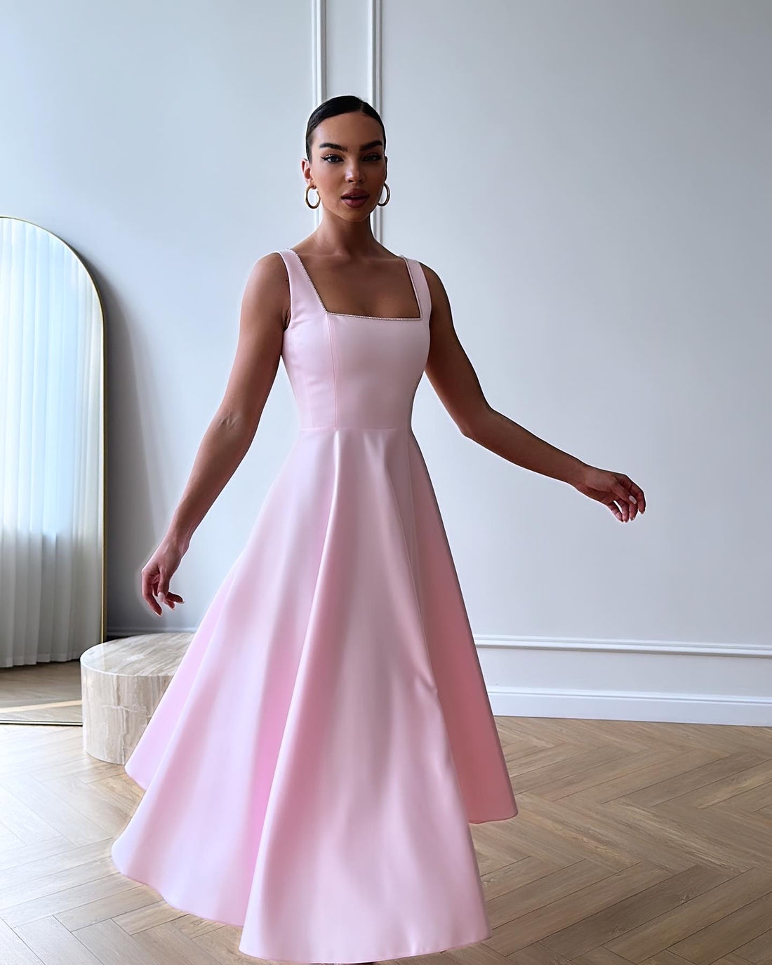 Pink Midi Lorelai Dress