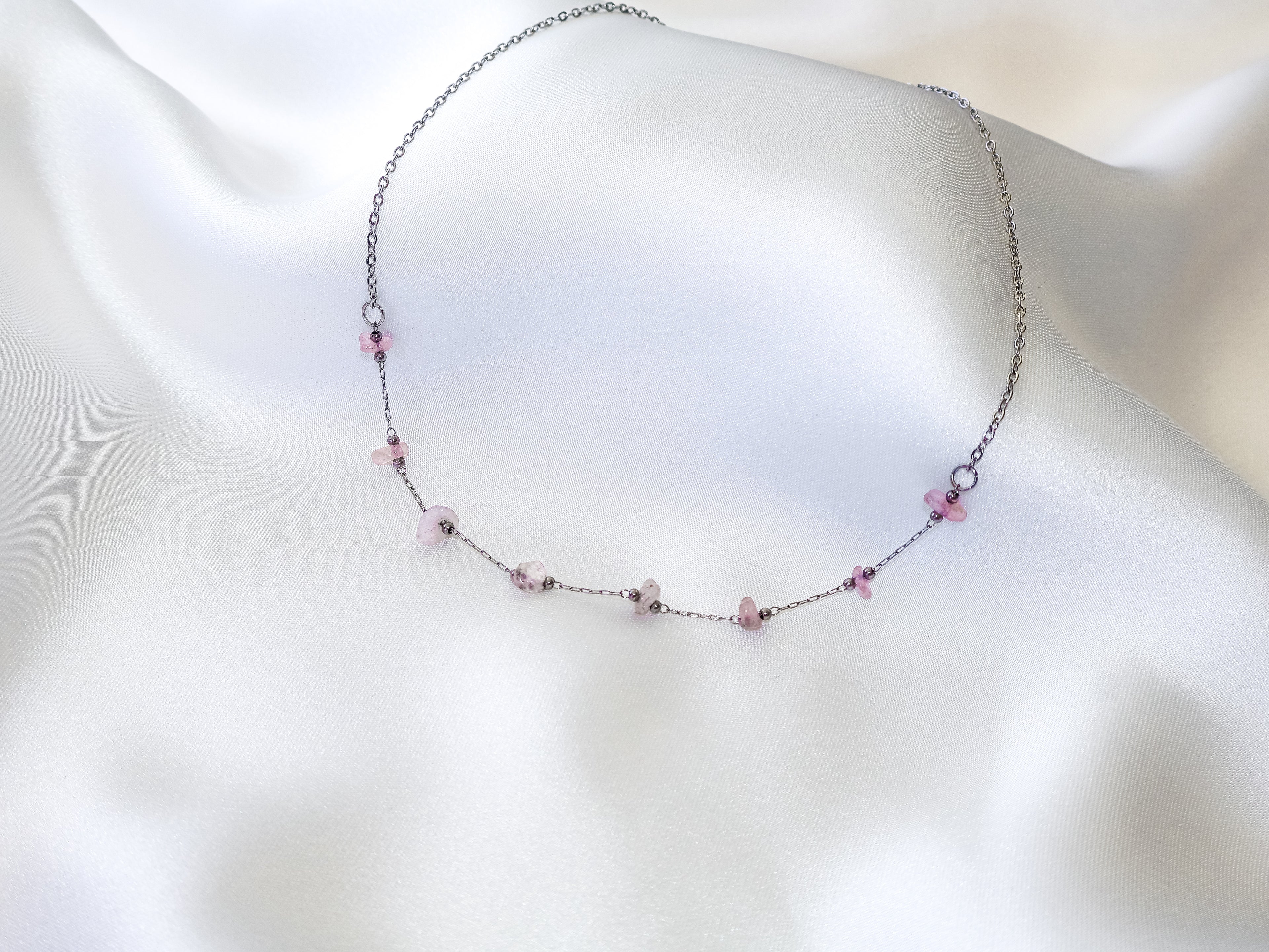 Aura Rose Quartz Jewelry Set