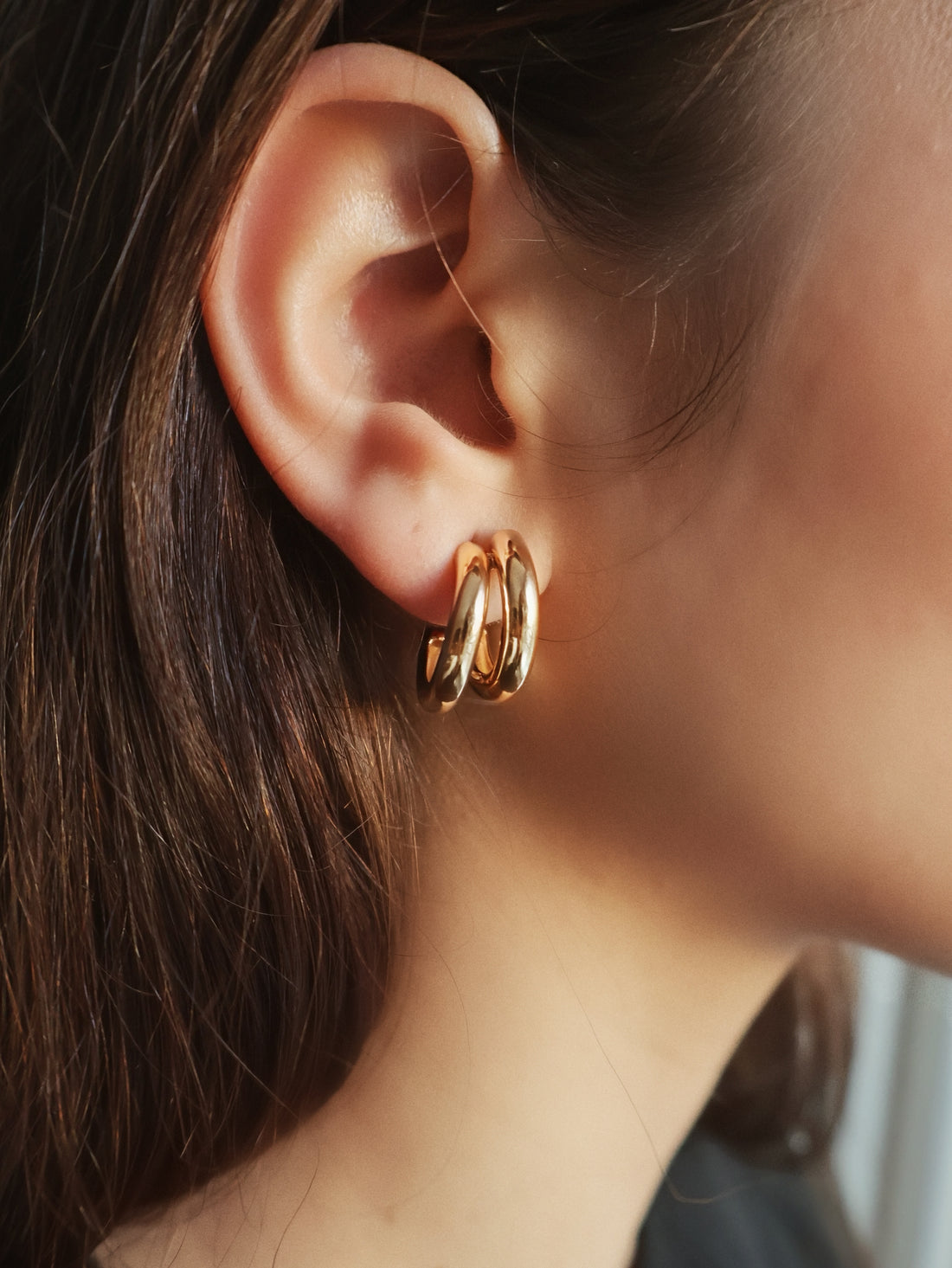 MB Double Hoop Earrings