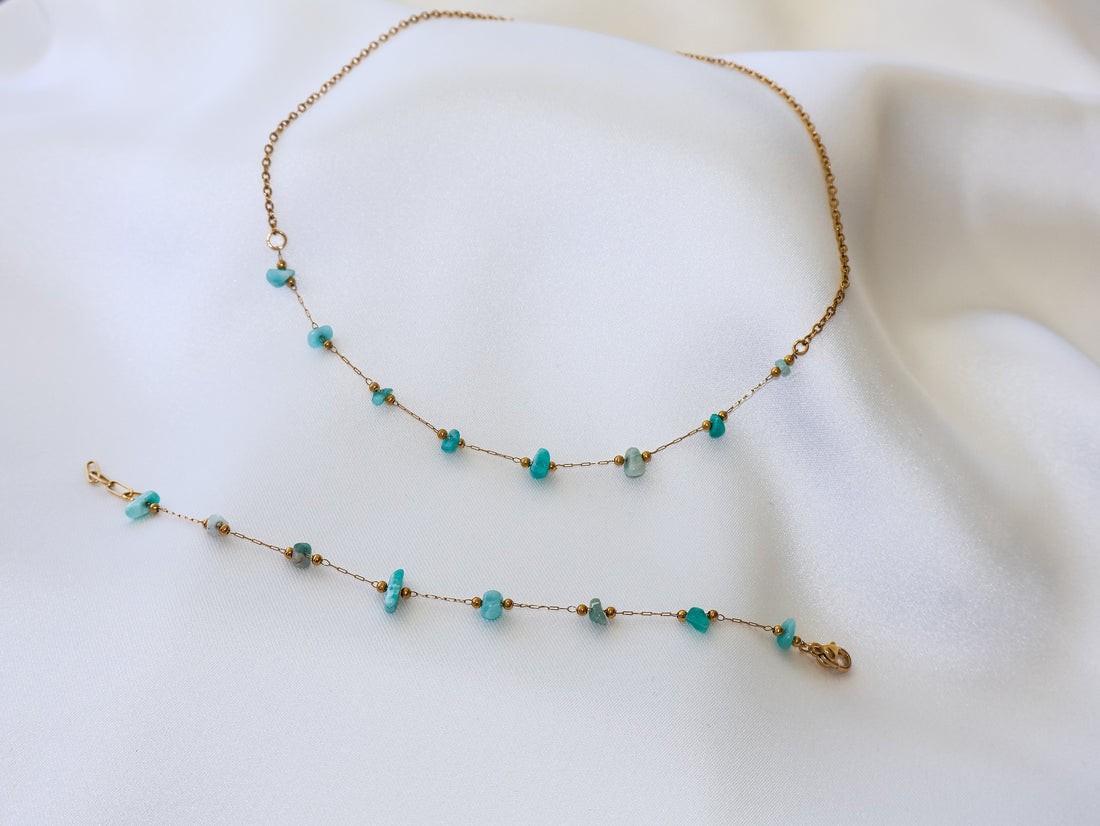 Aura Amazonita Jewelry Set