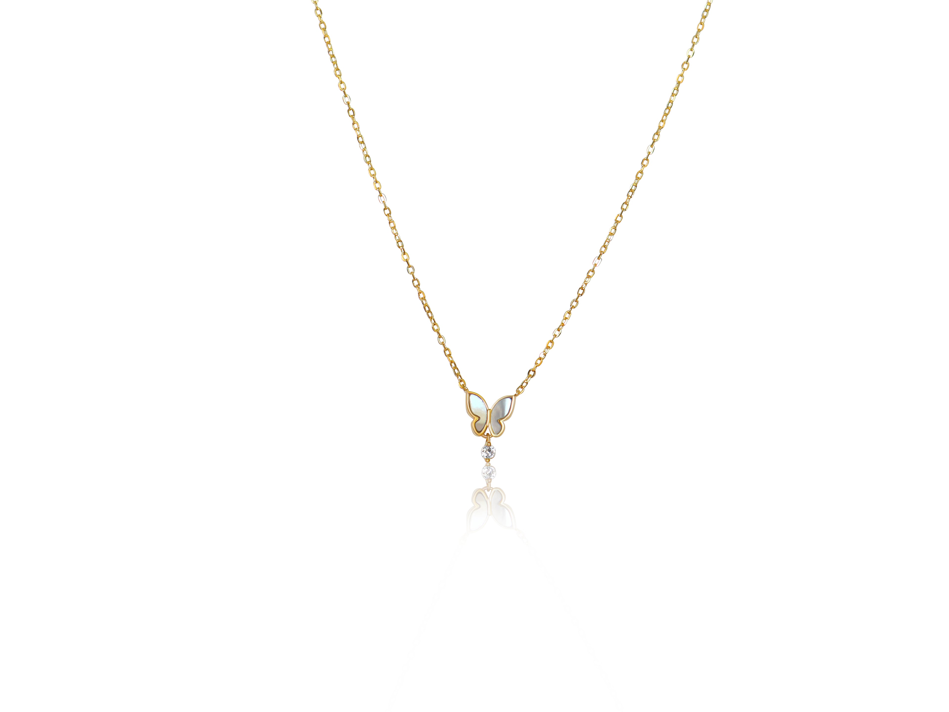 MB Vlinder Ketting Goud