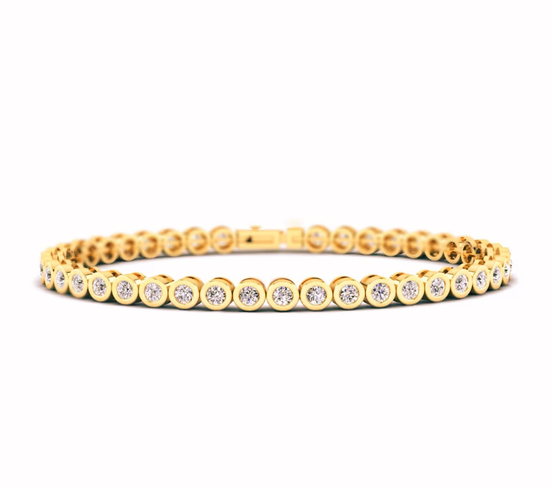 MB Tennis Bracelet Aura Golden