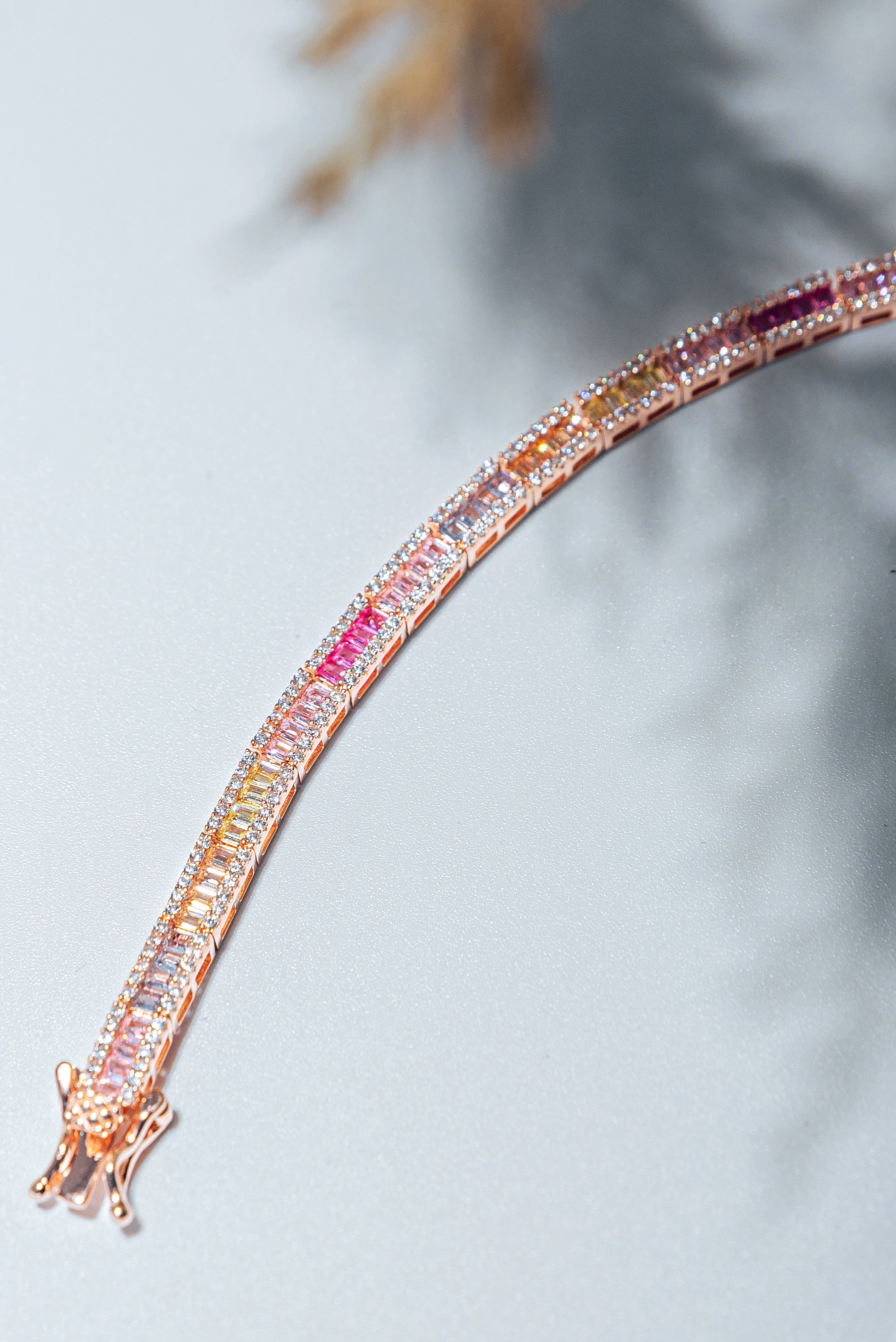 MB Rainbow Baguette Bracelet