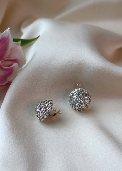 MB Crystal Stud Earrings