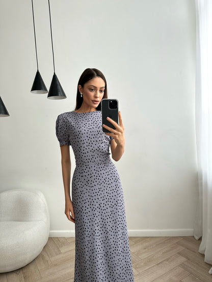Midi Alro Grey Dress
