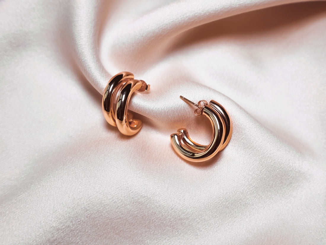 MB Double Hoop Earrings