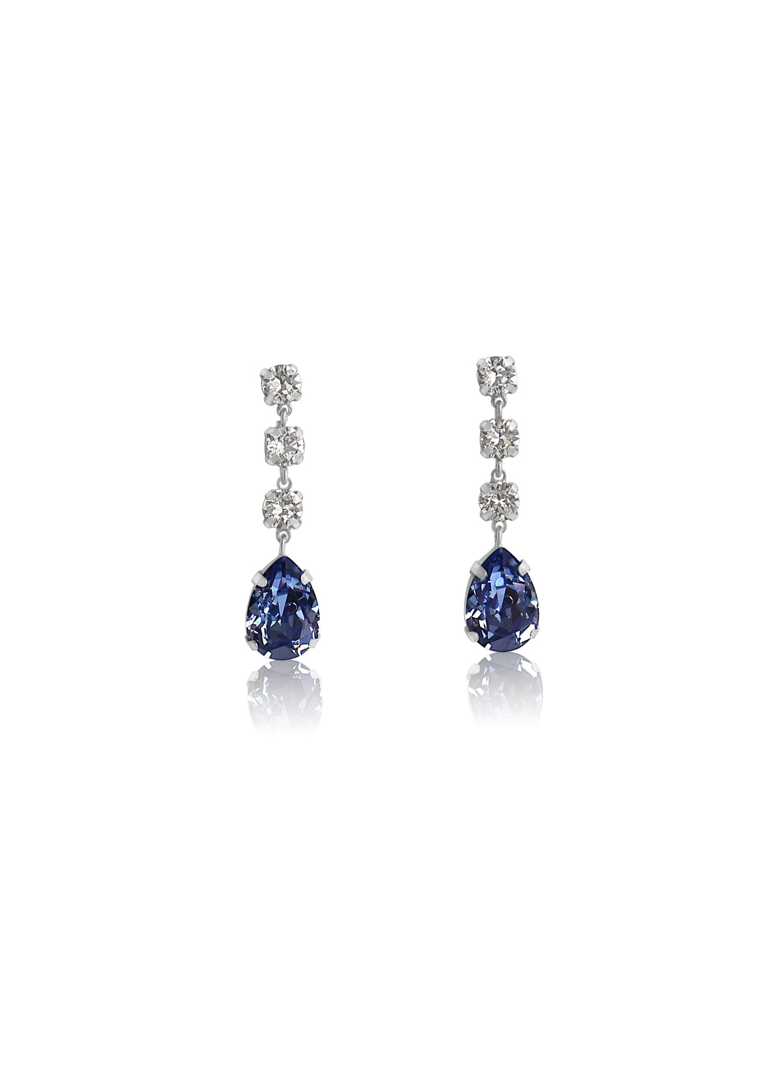 MB Blue Sapphire Drop Earrings