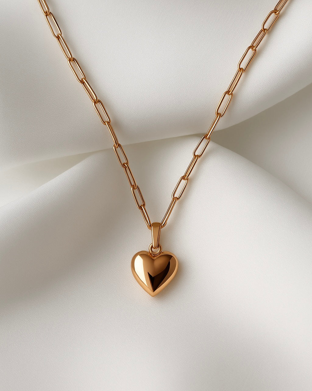 MB Rose Heart Necklace