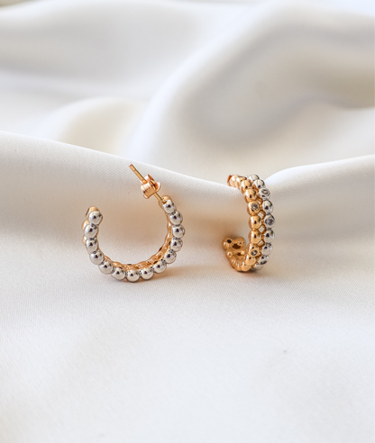 Bruna Rose Silver Earrings