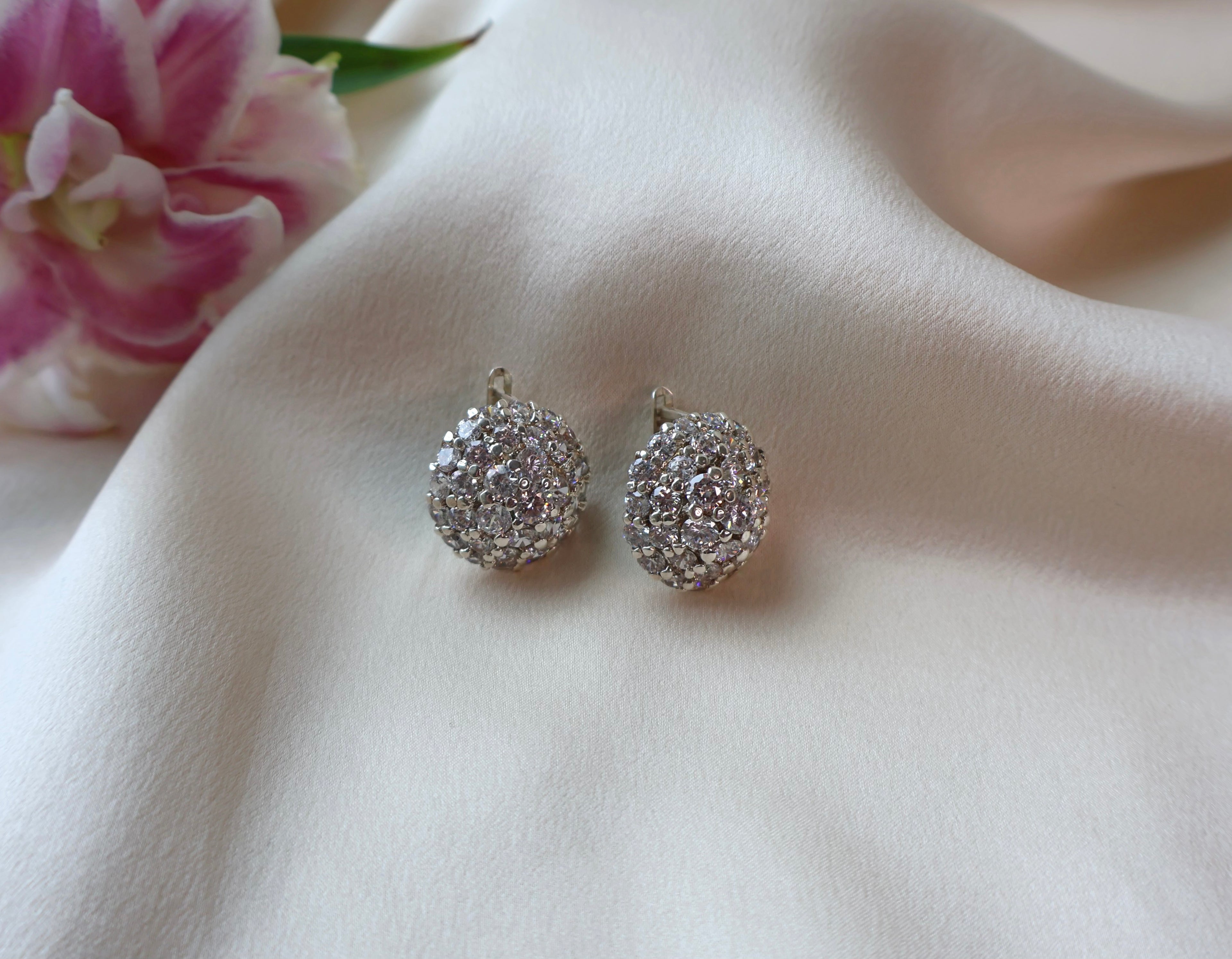 MB Crystal Stud Earrings