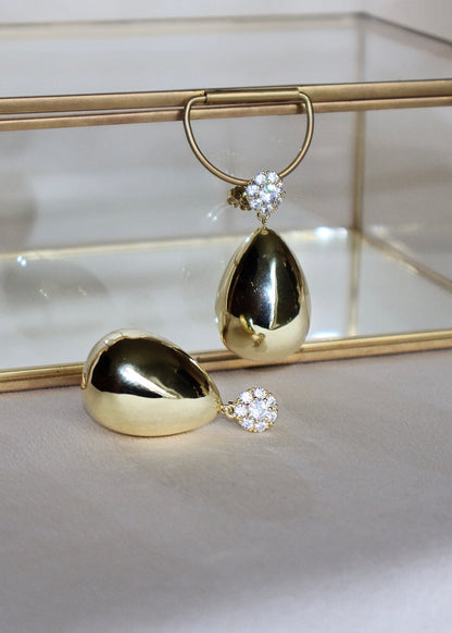 MB Golden Drop Earrings