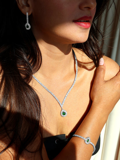 MB Majestic Green Necklace Set