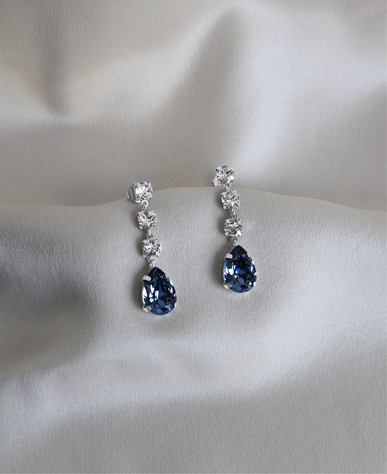 MB Blue Sapphire Drop Earrings