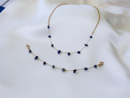 Aura Lapis Lazuli Jewelry Set