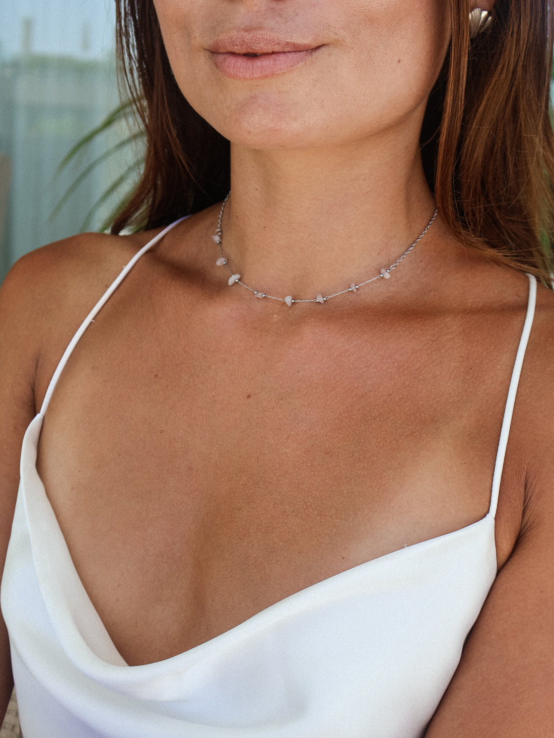 Aura Rose Quartz Jewelry Set