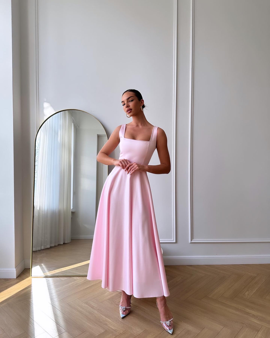 Pink Midi Lorelai Dress