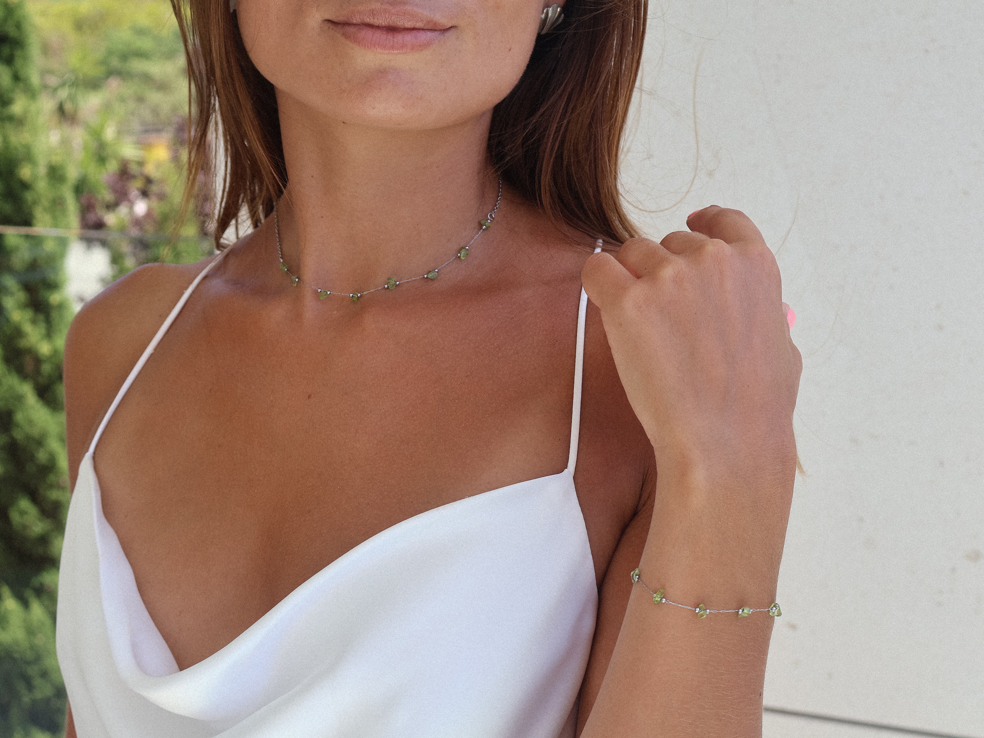 Aura Peridoto Jewelry Set