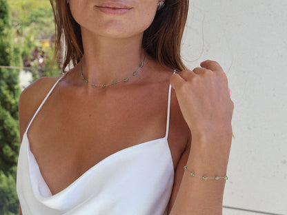 Aura Peridoto Jewelry Set