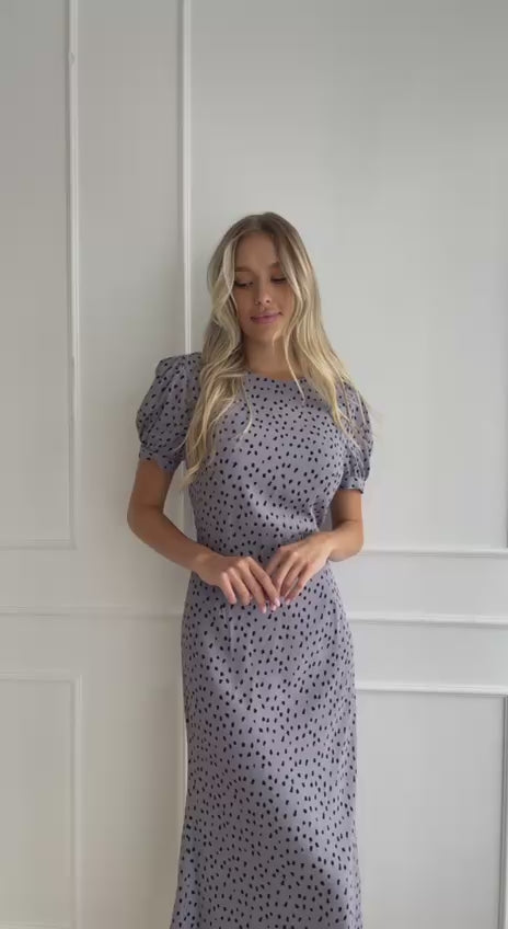 Midi Alro Grey Dress