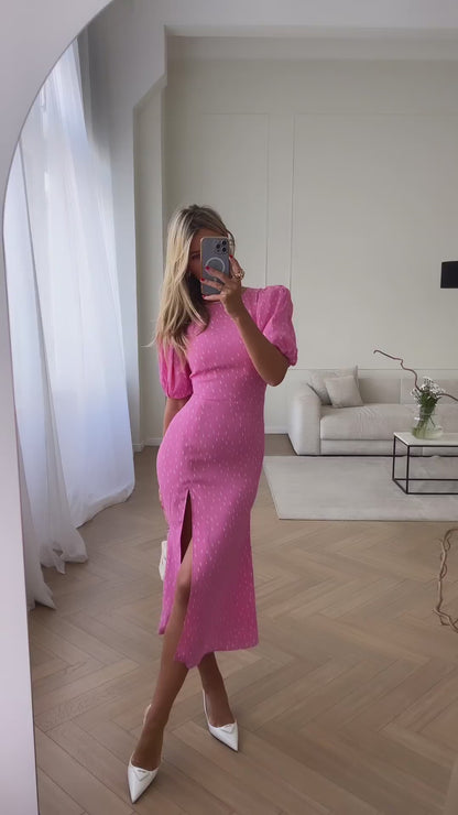 Midi Pink Celestine Dress