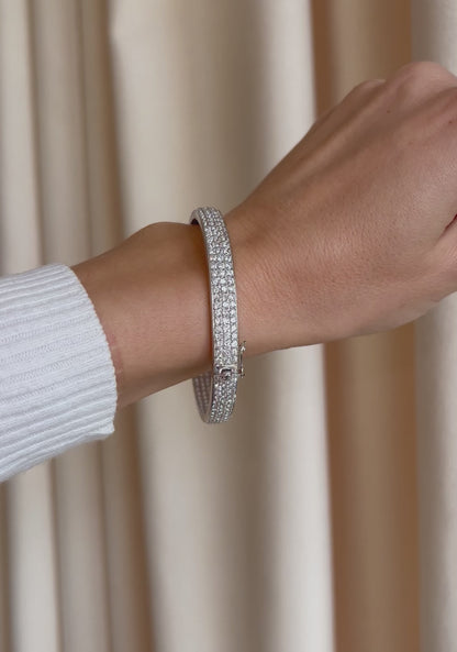 MB Silver Bangle Bracelet