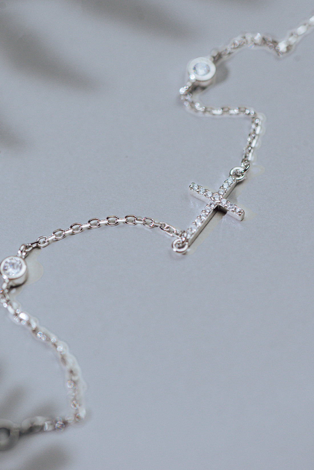 MB Silver Cross Bracelet