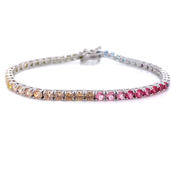 MB Tennis Rainbow Bracelet