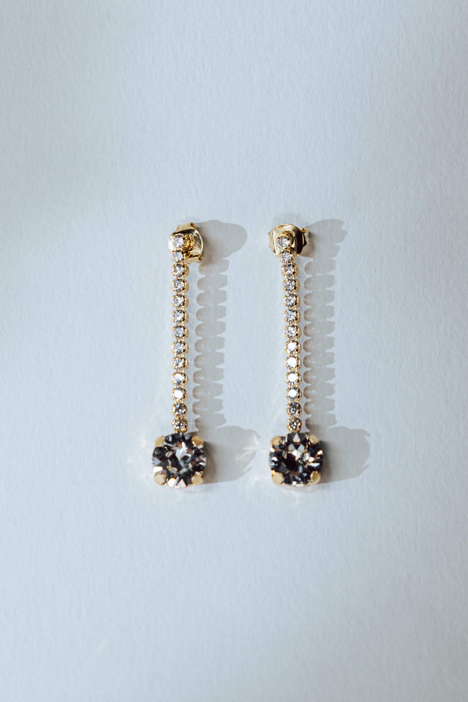 MB Crystal Earrings Gold