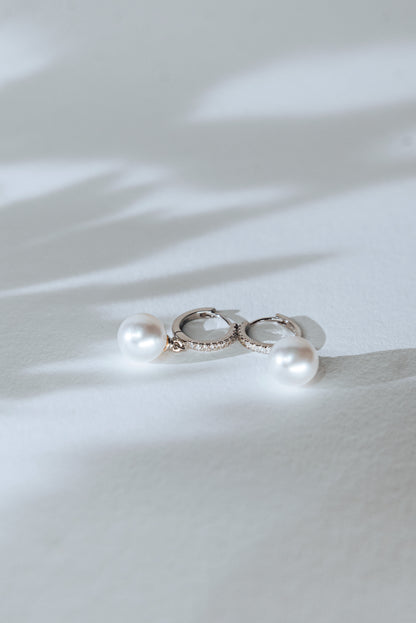 MB Pearl Drop Earrings