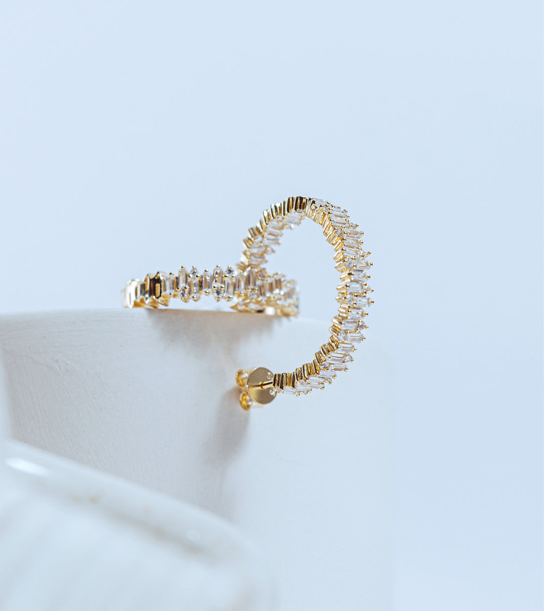 MB Golden Crystal Earrings