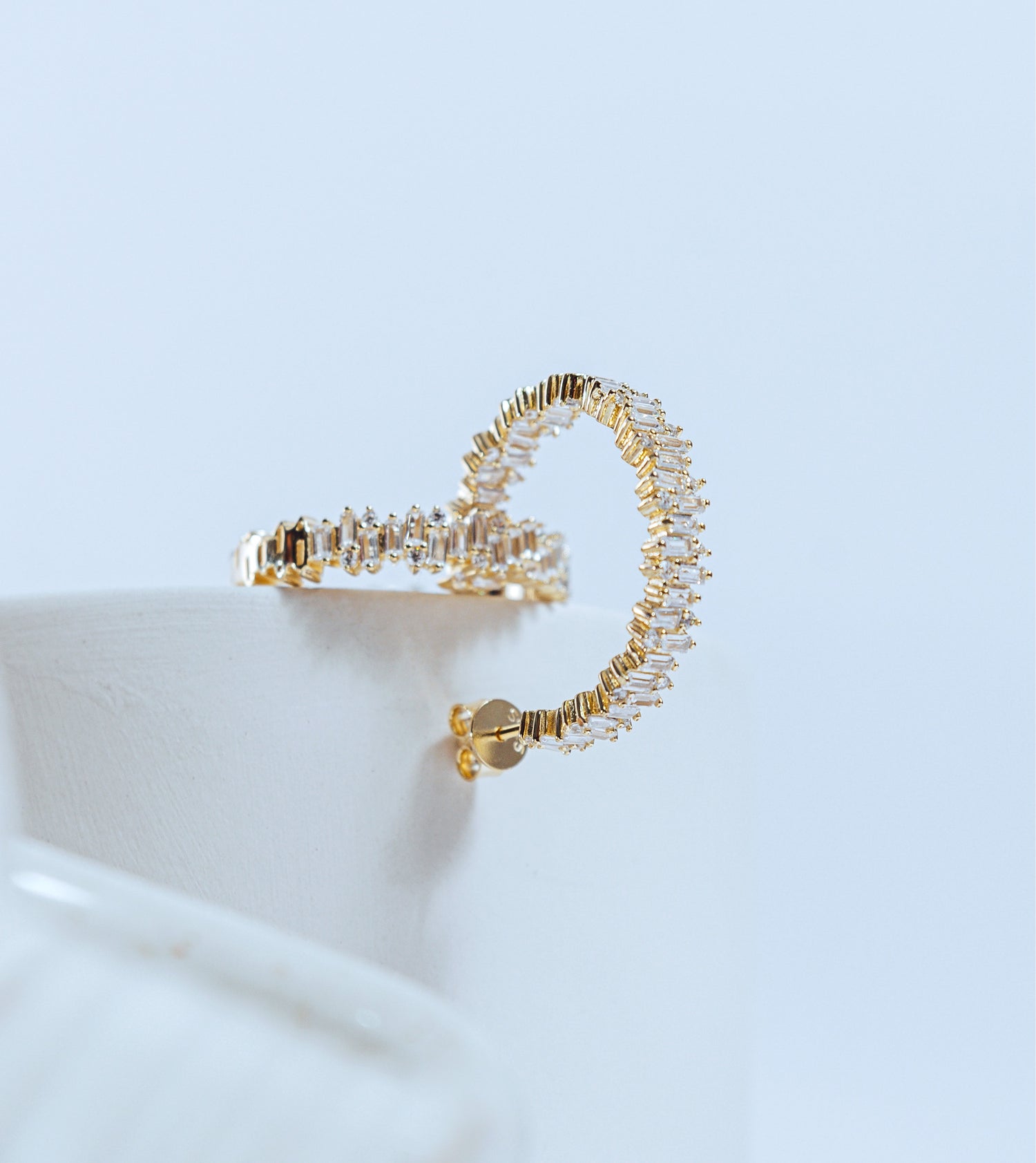 MB Golden Crystal Earrings