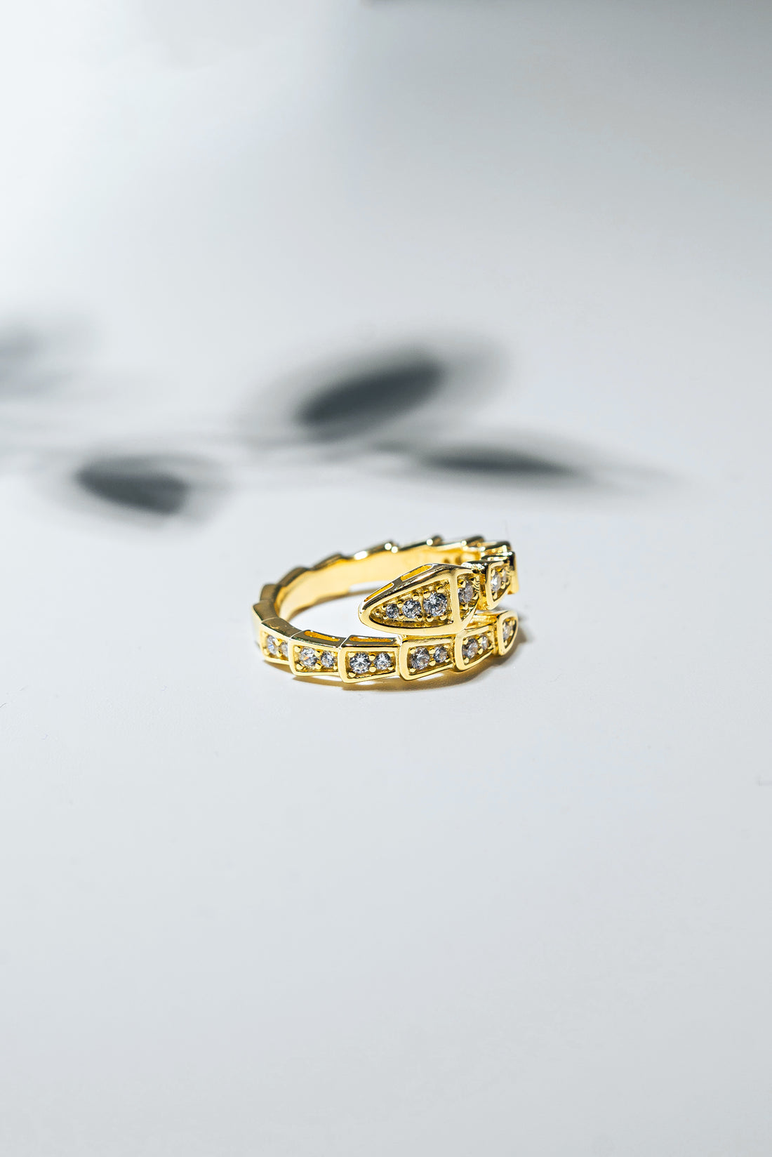 MB-Ring Crystal Snake Golden