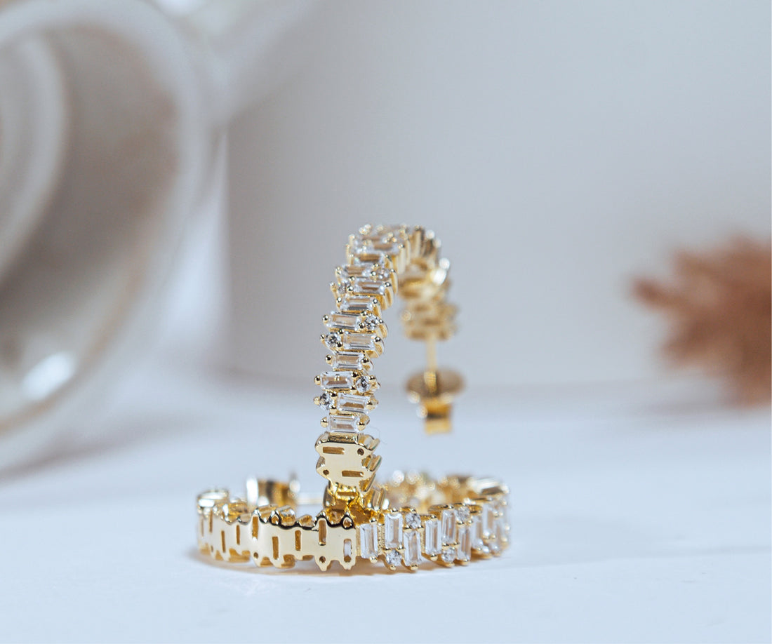 Cercei MB Cristal Auriu